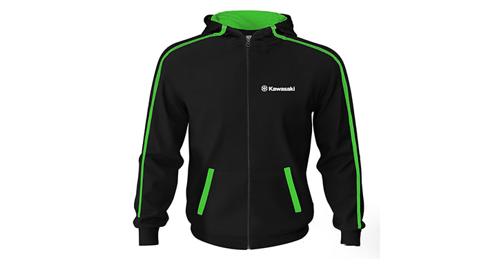 Kawasaki Full Zip Hooded Sweatshirt Men's