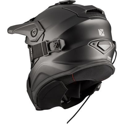 CKX Titan Original Fiberglass Electric Combo Helmet – Trail and Backcountry Solid - 210° Goggle Included