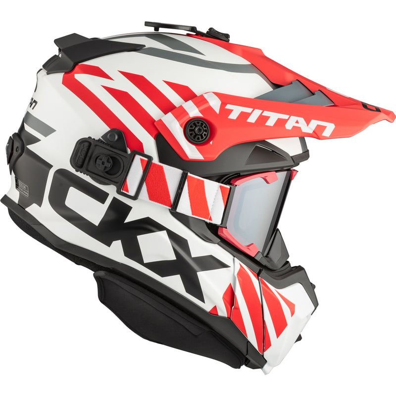 CKX Titan Original Helmet - Trail and Backcountry Marks - 210° Goggle Included
