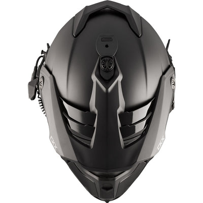 CKX Titan Original Fiberglass Electric Combo Helmet – Trail and Backcountry Solid - 210° Goggle Included