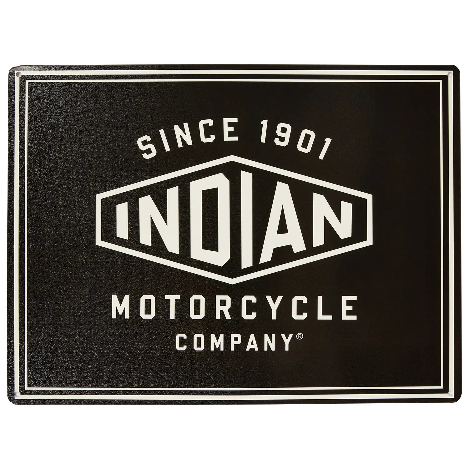 1901 Hexagon Sign, Black