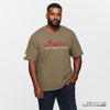 Men's 2 Color Script T-Shirt, Khaki