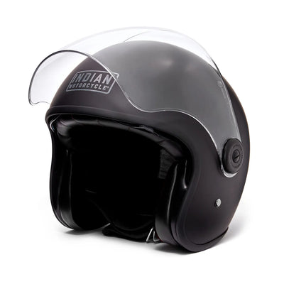 Unisex Matte Jet Helmet, Black