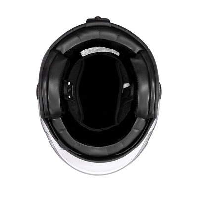 Unisex Matte Jet Helmet, Black