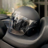 Unisex Matte Jet Helmet, Black