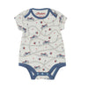 Kid's Short Sleeve Bodysuit, 3 Pack