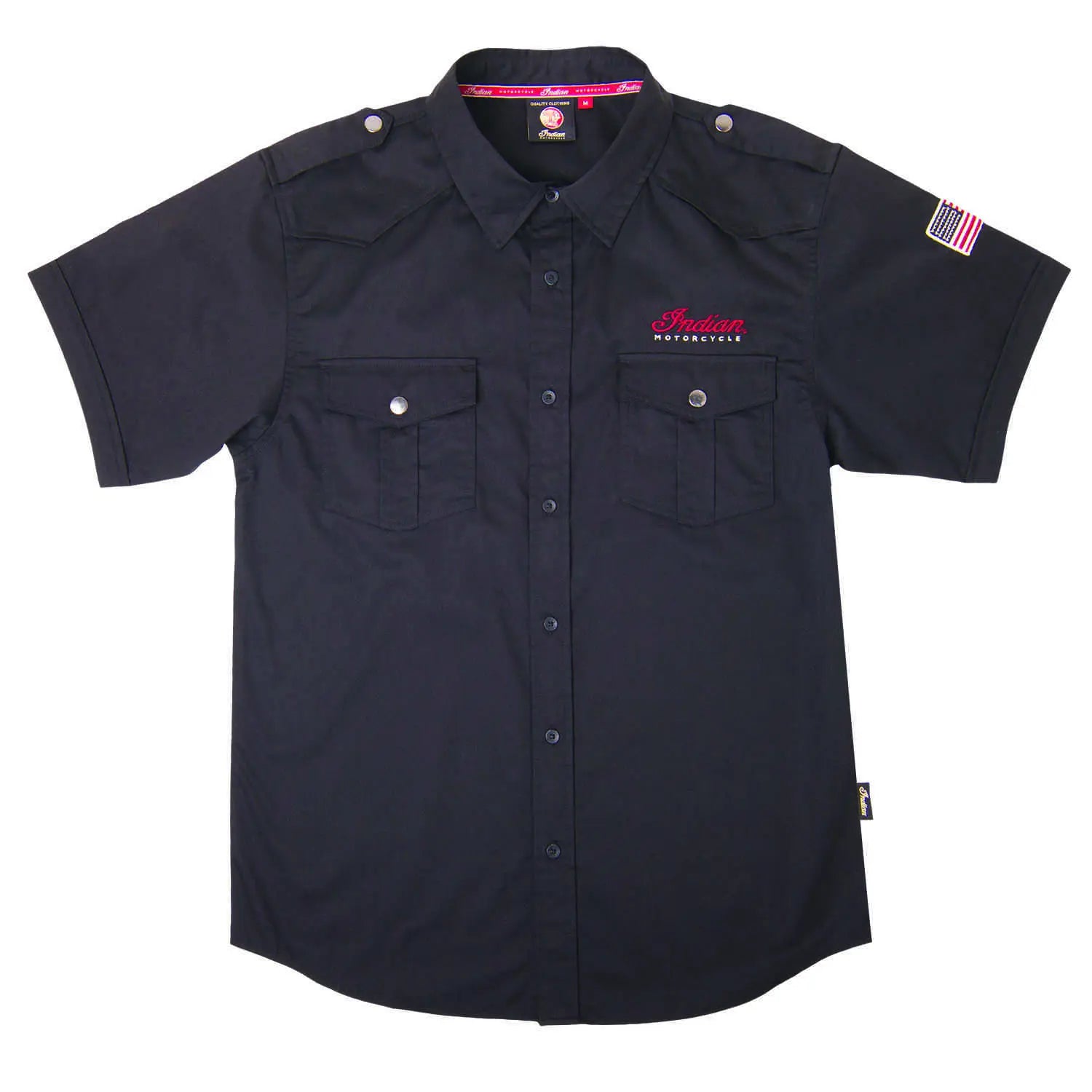 Men's Short-Sleeve Casual Shirt, Black