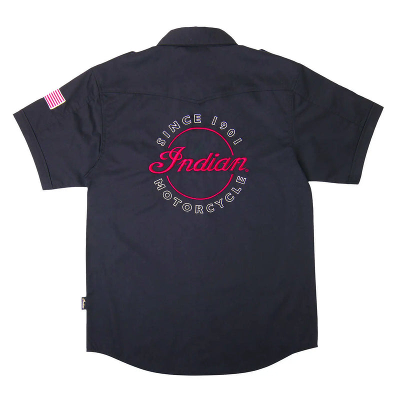 Men's Short-Sleeve Casual Shirt, Black