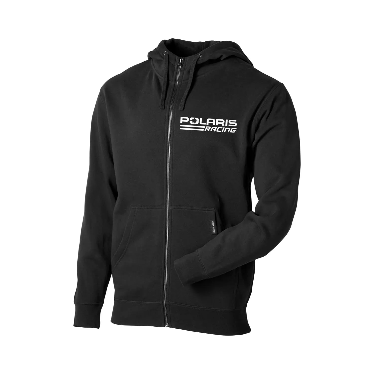 Men's Polaris Racing Full Zip Hoodie, Black