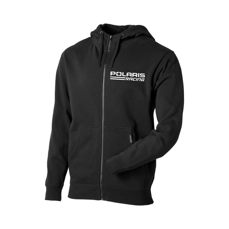 Men's Polaris Racing Full Zip Hoodie, Black
