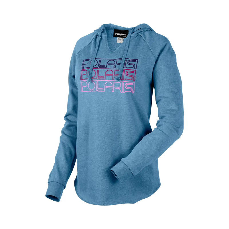 Women's Stacked Neon V-Neck Hoodie