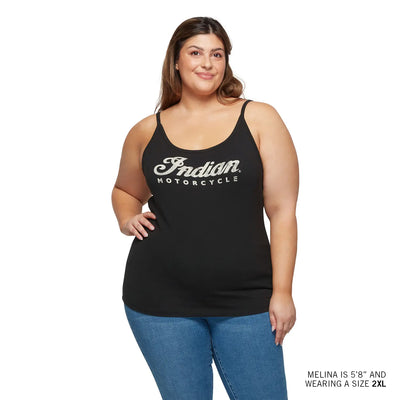 Women's Script Logo Cami, Black