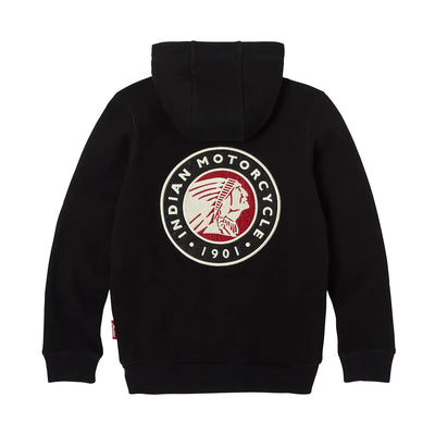 Youth Applique Headdress Hoodie, Black