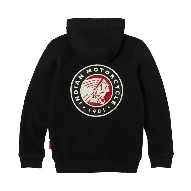 Youth Applique Headdress Hoodie, Black