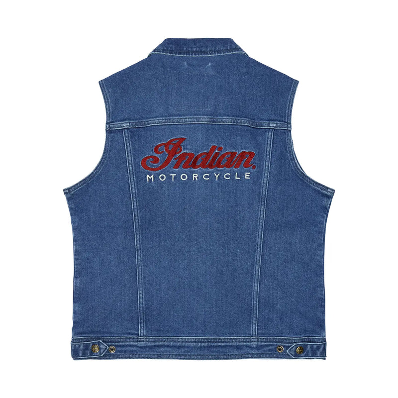 Women's Portland Denim Vest, Blue