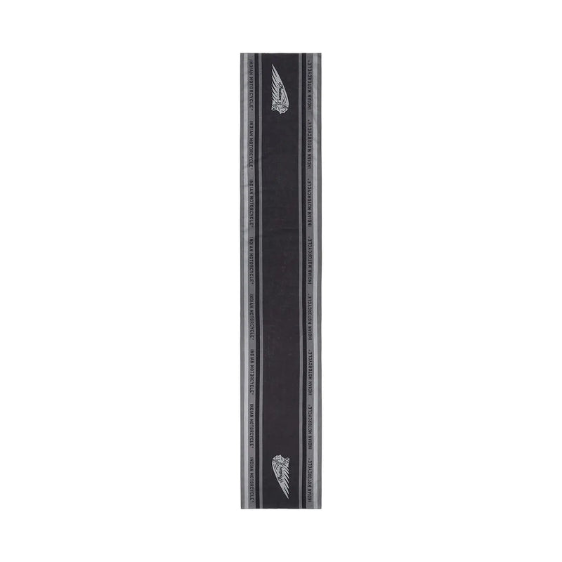 Headdress Cotton Linen Scarf, Black
