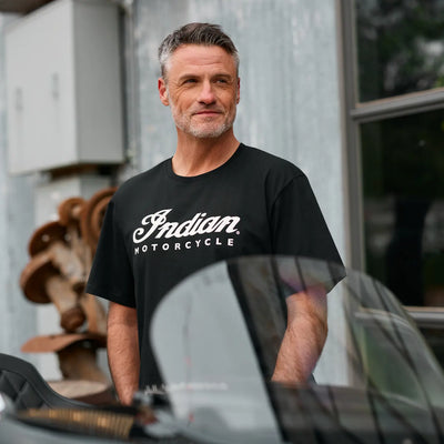 Men's Essential Script Logo T-Shirt, Black