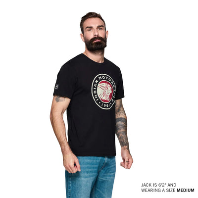 Men's Headdress Icon T-Shirt, Black