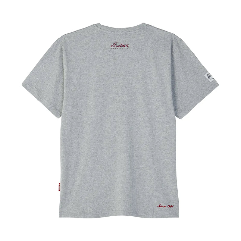 Men's Distressed Headdress Marl T-Shirt, Gray