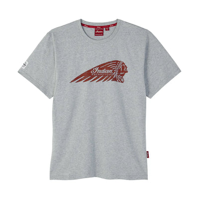 Men's Distressed Headdress Marl T-Shirt, Gray