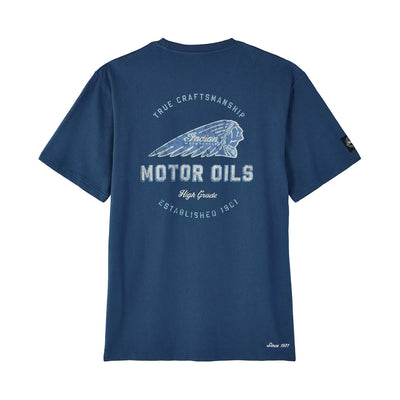 Men's Motor Oils Pocket T-Shirt, Blue