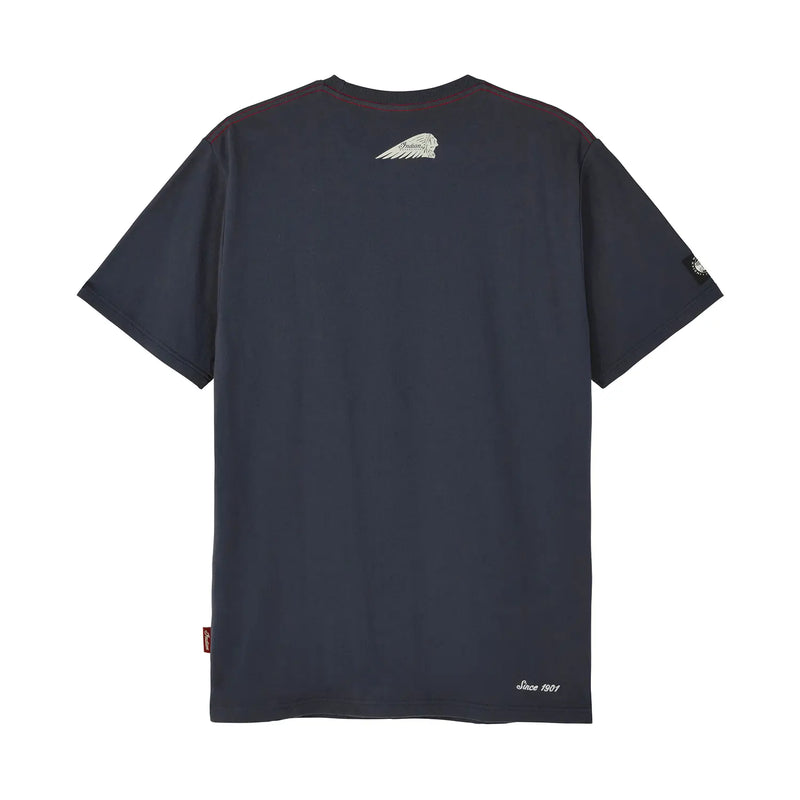 Men's 2 Color Script Logo T-Shirt, Navy