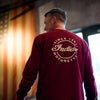Men's Script Icon Pocket Long Sleeve T-Shirt, Port