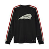 Men's Striped Sleeves Headdress Long Sleeve T-Shirt, Black