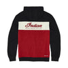 Men's Script Logo Colorblock Hoodie, Red