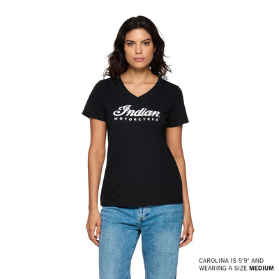 Women's Essential Script Logo T-Shirt, Black