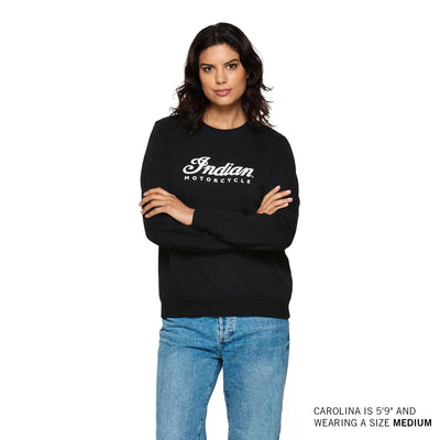 Women's Essential Script Logo Sweatshirt, Black