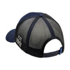 Block Logo Patch Trucker Cap, Navy