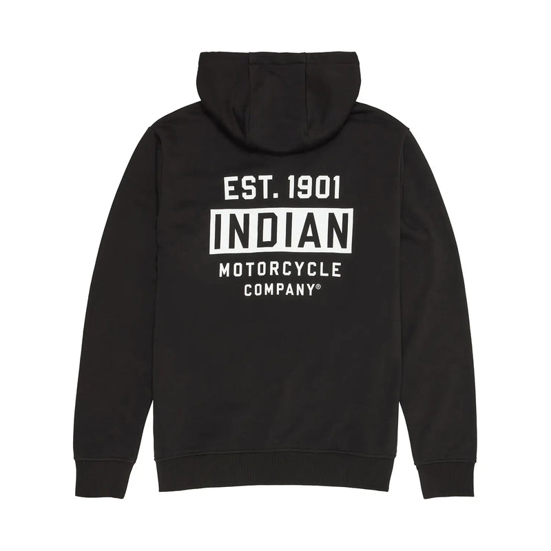 Men's Est 1901 Indian Motorcycle Hoodie, Black