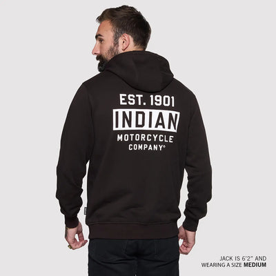 Men's Est 1901 Indian Motorcycle Hoodie, Black