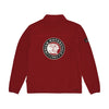 Men's Zip Thru Fleece Top, Red