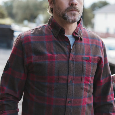 Men's Nashville Plaid Shirt, Red