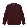 Men's Flannel Twill Shirt, Red