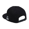 Headdress Flat Brim Cap, Black
