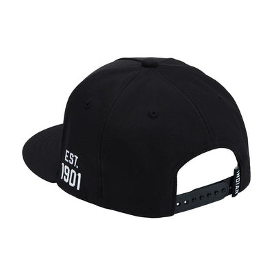 Headdress Flat Brim Cap, Black