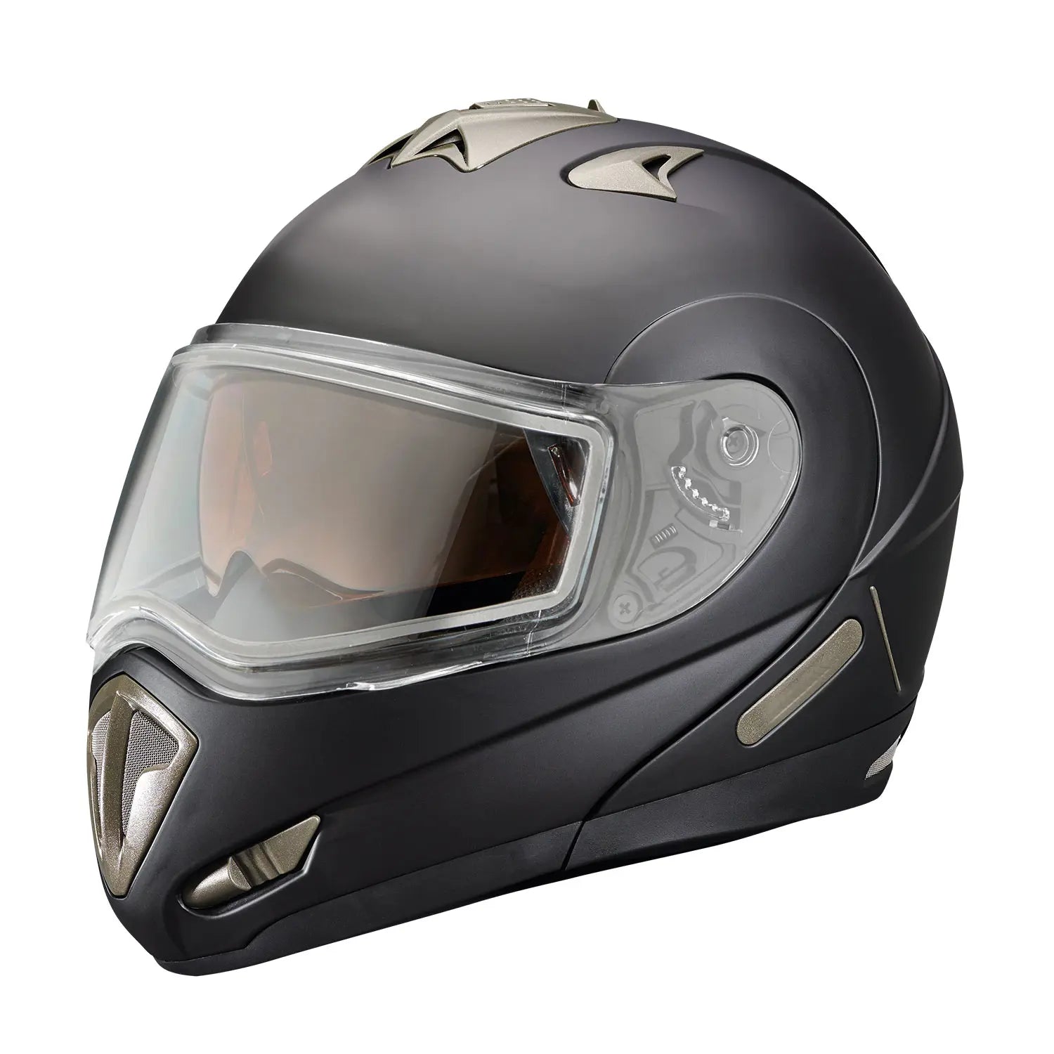 Modular 1.0 Adult Helmet with Dual-Pane Shield, Black Matte