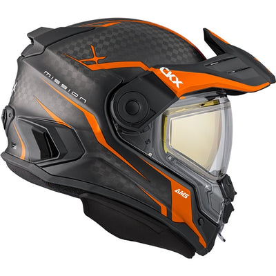 CKX Mission Free-Face Helmet - Carbon Fury