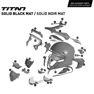 CKX Titan Original Carbon Helmet - Trail and Backcountry Solid - 210° Goggle Included