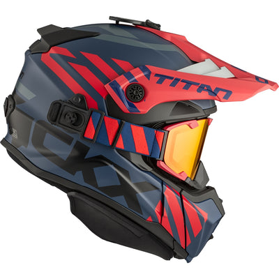 CKX Titan Original Helmet - Trail and Backcountry Marks - 210° Goggle Included