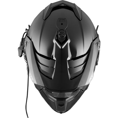 CKX Titan Original Fiberglass Electric Combo Helmet – Trail and Backcountry Solid - 210° Goggle Included