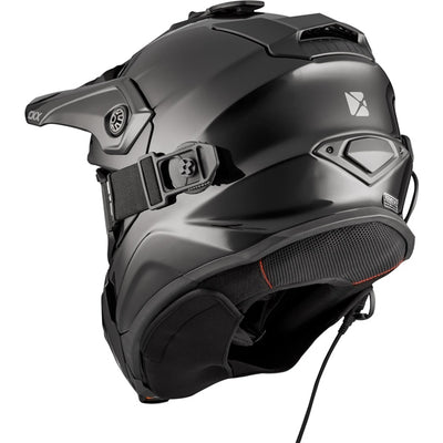 CKX Titan Original Fiberglass Electric Combo Helmet – Trail and Backcountry Solid - 210° Goggle Included