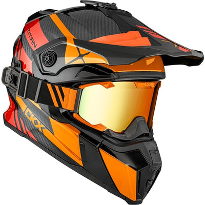CKX Titan Original Carbon Helmet - Trail and Backcountry Trak - 210° Goggle Included