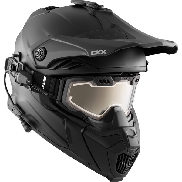 CKX Titan Air Flow Electric Combo Helmet - Backcountry Solid - 210° Goggle Included