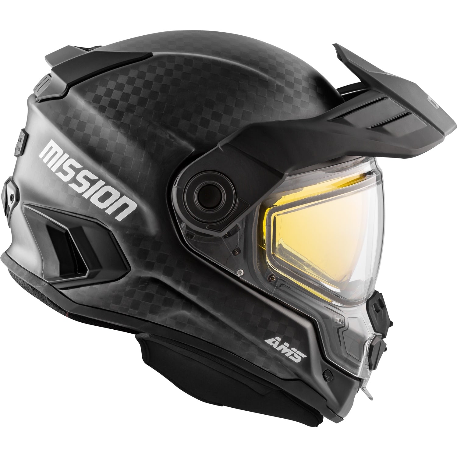 CKX Mission Free-Face Helmet - Carbon Solid