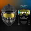 CKX Titan Original Carbon Helmet - Trail and Backcountry Solid - 210° Goggle Included