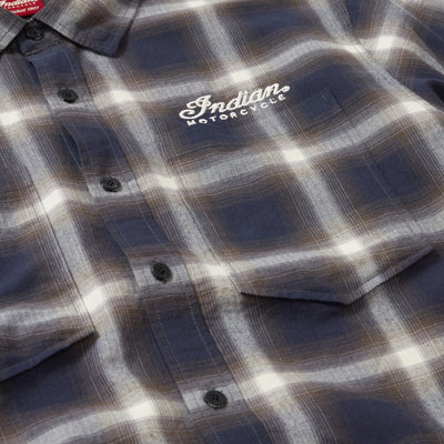 Men's Herringbone Shirt, Navy